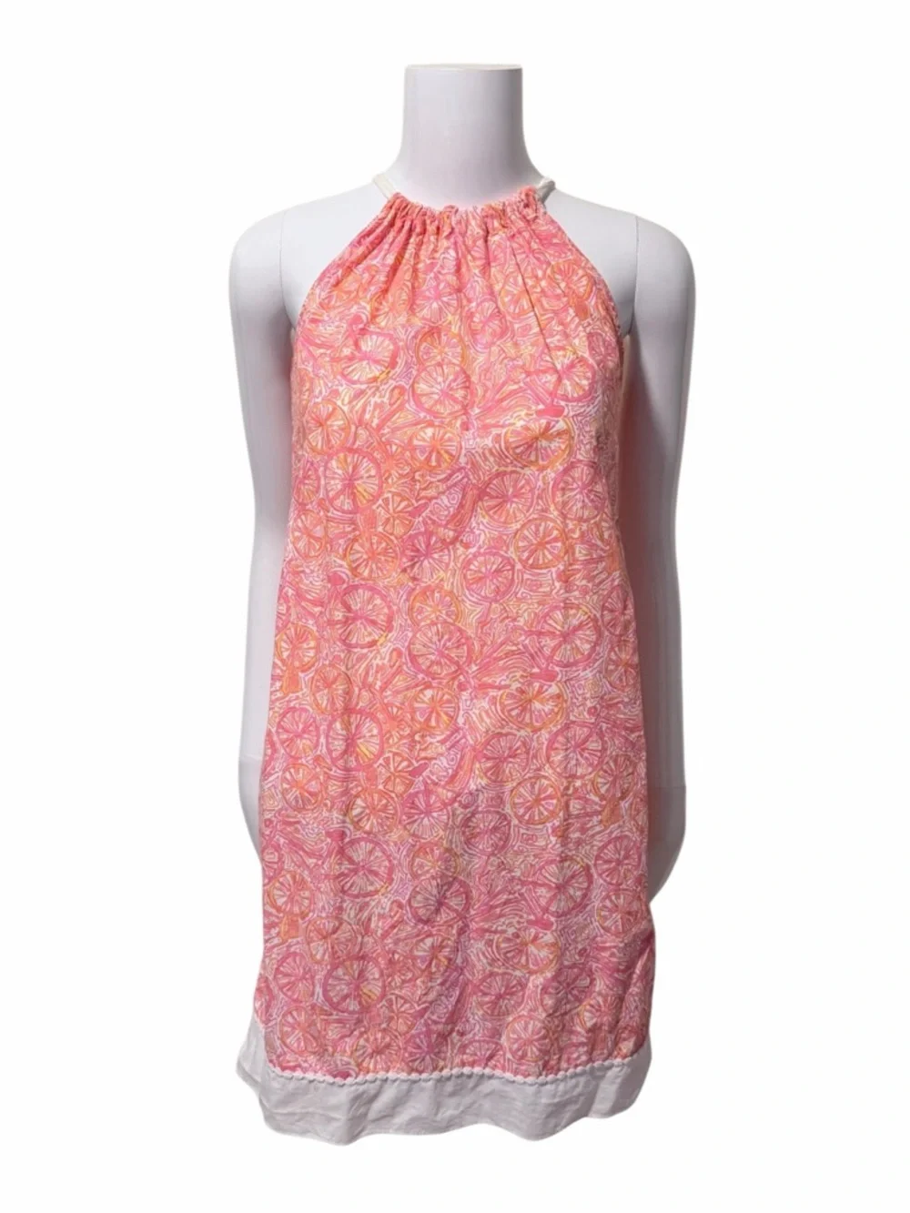 Lilly Pulitzer Halter Shift Dress Size Girls 14 Ten Speed 100 Cotton